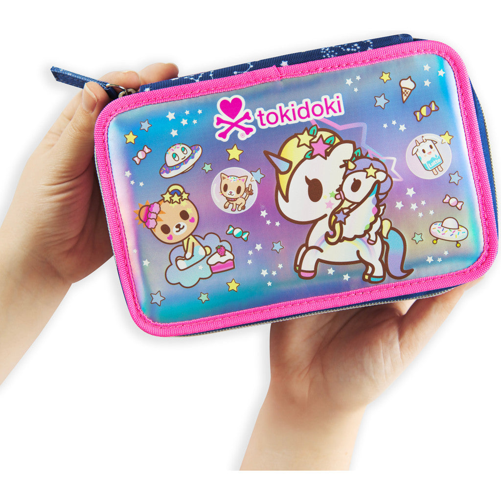 FC PANINI - Astuccio Tokidoki 3 Zip Blu